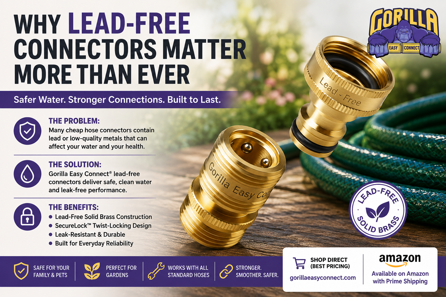 Why Lead-Free Garden Hose Connectors Matter More Than Ever