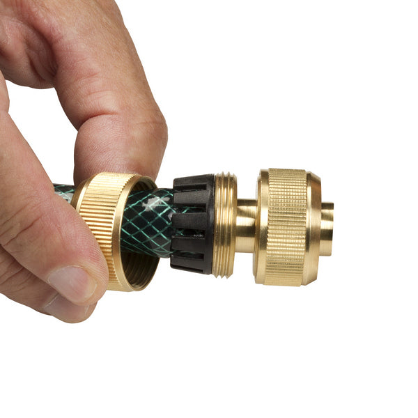 thumbnail image 2 of 1/2 Brass Hose Connector Garden Watering Water Hose Pipe Tap Adaptor Fitting 2 of 3