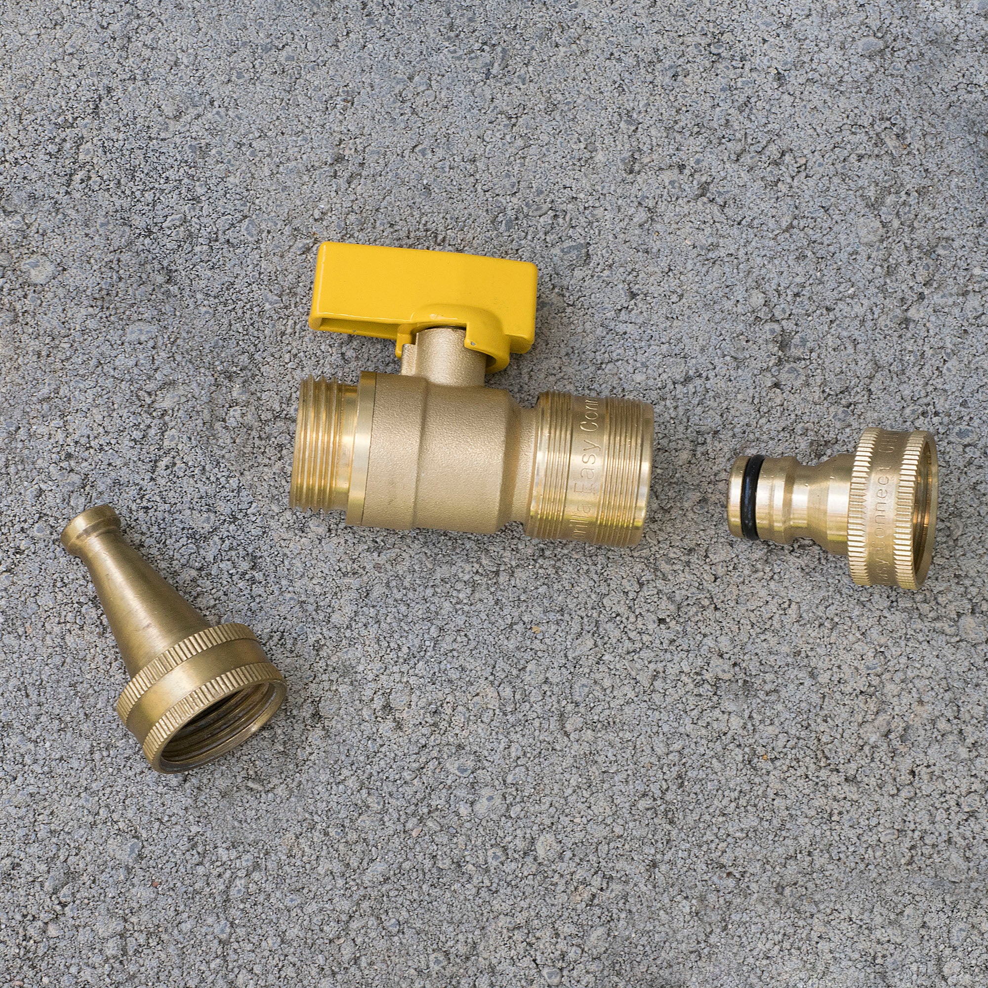 GORILLA EASY CONNECT BALL VALVE SHUT OFF VALVE WITH QUICK CONNECT FOR GARDENING HOSE 3/4" GHT GARDEN HOSE THREAD CORROSIVE RESISTANT LEAK PROOF