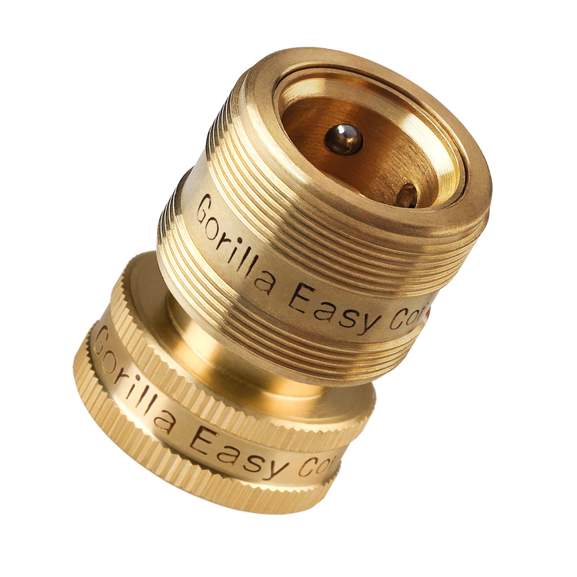 GORILLA EASY CONNECT FEMALE QUICK CONNECT WFOR GARDEN HOSE   GARDENING 3/4 INCH GHT SOLID BRASS CONSTRUCTION CORROSIVE RESISTANT LEAK PROOF WATERING DEVIC