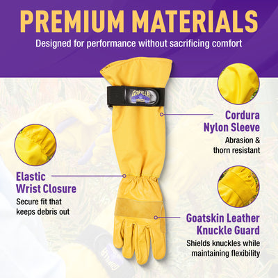 GORILLA EASY CONNECT GARDENING GLOVES PRUNING CONSTRUCTION GLOVES CONSTRUCTION SAFETY GEAR