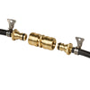 GORILLA EASY CONNECT DOUBLE SIDED FEMALE QUICK CONNECT FOR GARDENING WINDOW WASHING ACCESSORY NO LEAN CORROSION RESISTANT SOLID BRASS CONSTRUCTION GARDEN QUICK CONNECTOR FEMALE-TO-FEMALE