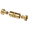 GORILLA EASY CONNECT DOUBLE SIDED FEMALE QUICK CONNECT FOR GARDENING WINDOW WASHING ACCESSORY NO LEAN CORROSION RESISTANT SOLID BRASS CONSTRUCTION GARDEN QUICK CONNECTOR FEMALE-TO-FEMALE