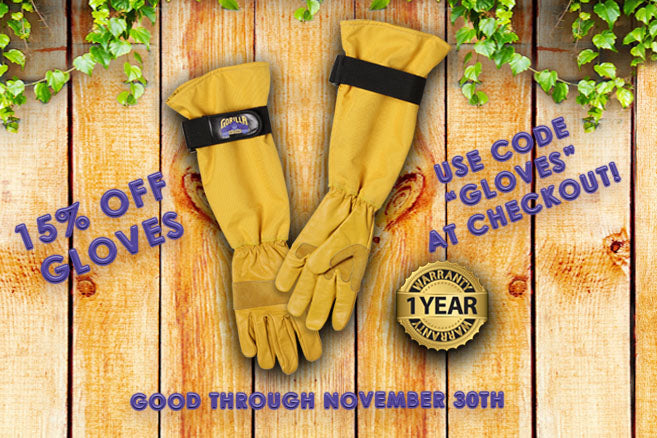 GORILLA EASY CONNECT GARDEN GLOVES PRUNING SAFETY WEAR