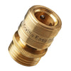 GORILLA EASY CONNECT SECURELOCK SOLID BRASS GARDEN HOSE QUICK CONNECTOR FEMALE WITH LOCKING MECHANISM 3/4 INCH GHT LEAK PROOF CORROSIVE RESISTANT