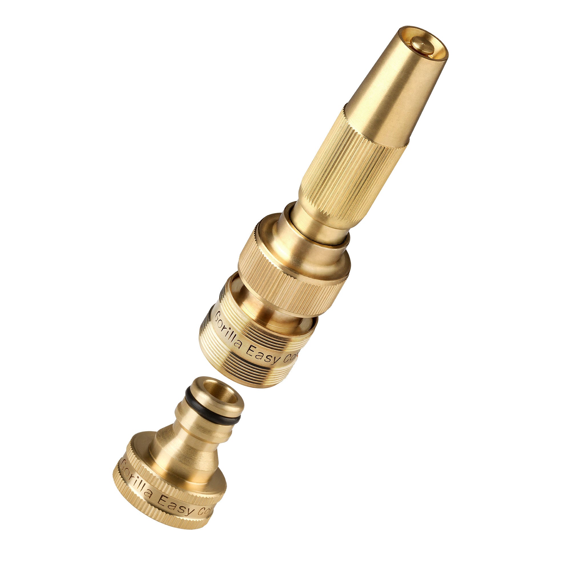 garden spray gun nozzles GORILLA EASY Connect Garden Hose Quick Connect Spray Nozzle. ¾ Inch GHT Solid Brass