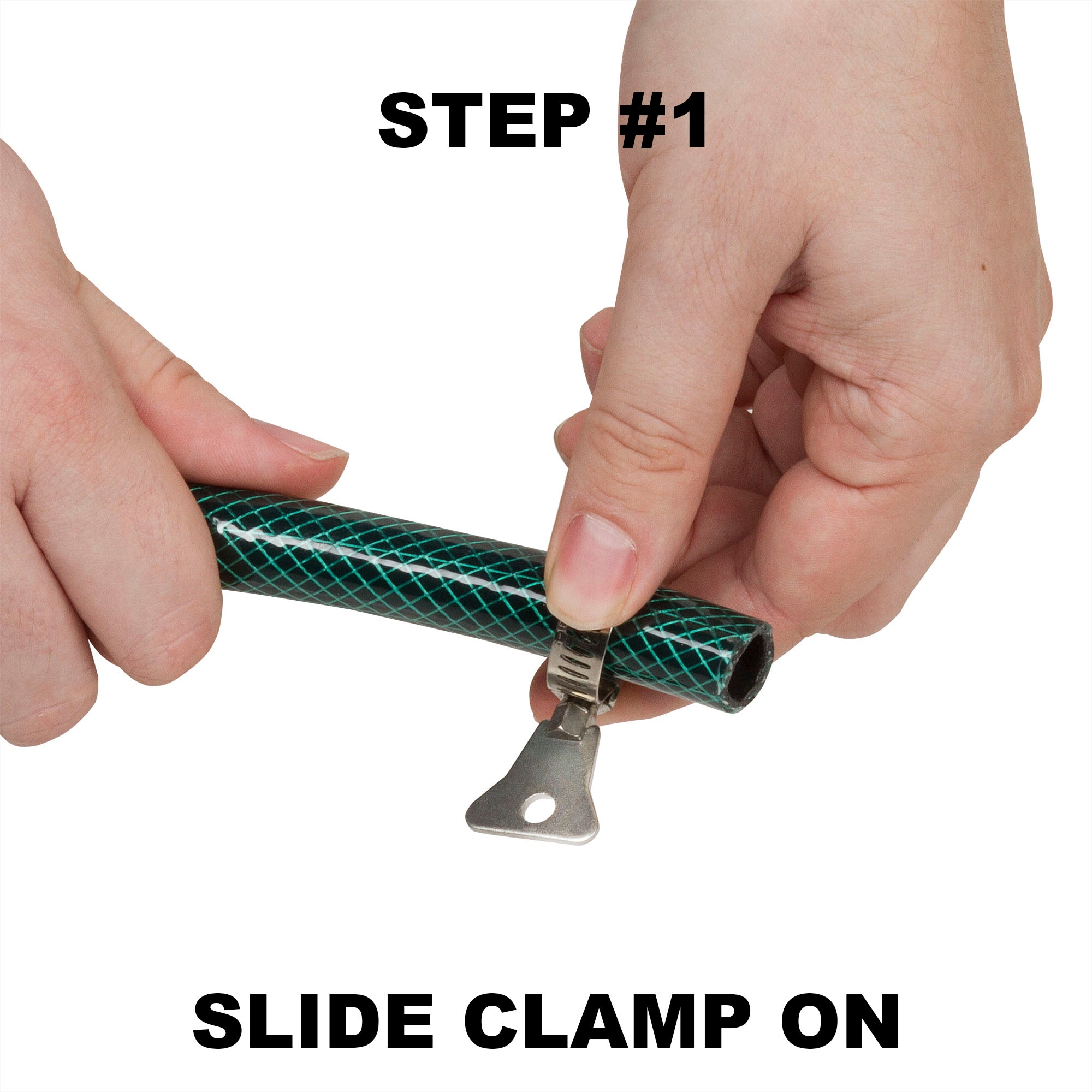 Gorilla Easy Connect 1/2 inch male barb connector with female quick connector, inline garden hose repair kit solid brass leak proof corrosion resistant gardening 3/4 GHT Garden Hose Thread