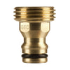 GORILLA EASY CONNECT MALE CONNECTOR WITH MALE THREADS FOR GARDEN HOSE SOLID BRASS CORROSIVE RESISTANT LEAK PROOF 3/4 INCH GHT