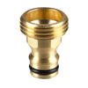 GORILLA EASY CONNECT MALE CONNECTOR WITH MALE THREADS FOR GARDEN HOSE SOLID BRASS CORROSIVE RESISTANT LEAK PROOF 3/4 INCH GHT