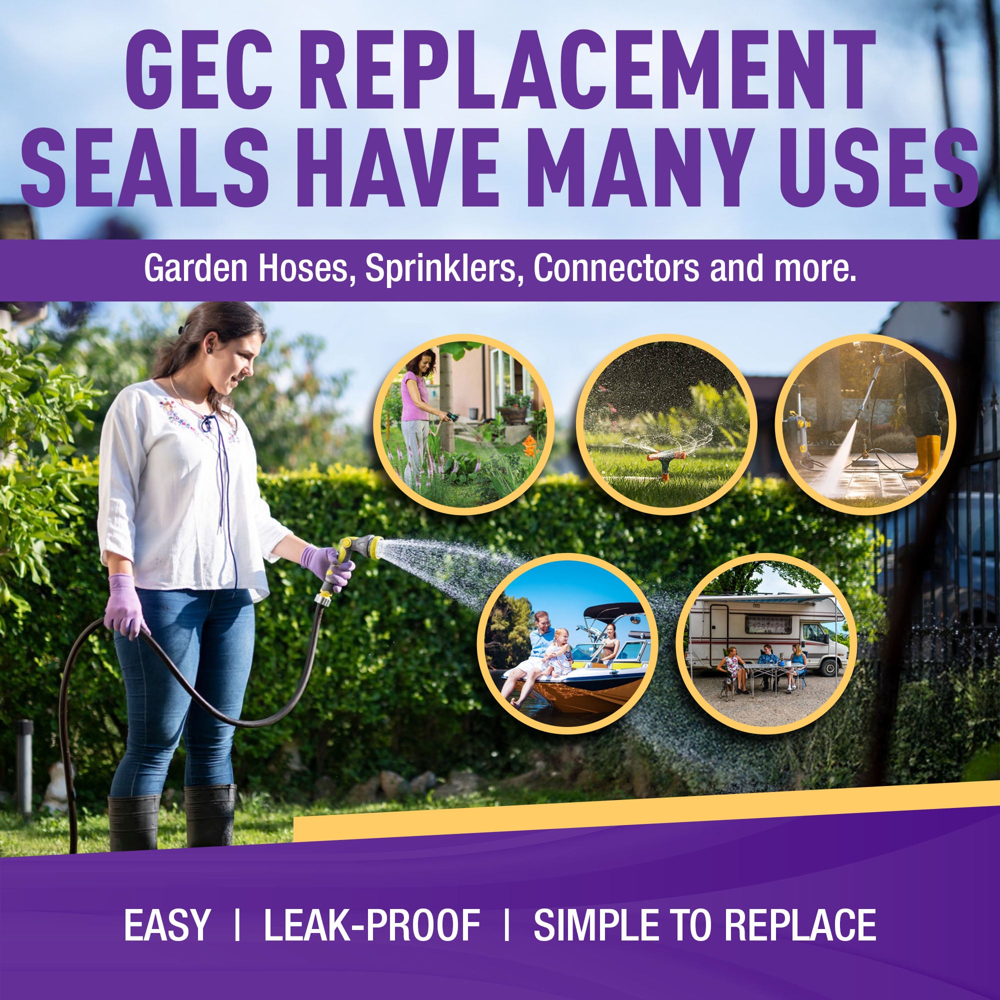 GORILLA EASY CONNECT O RING REPLACEMENT RUBBER WASHER 3/4 INCH NO LEAK