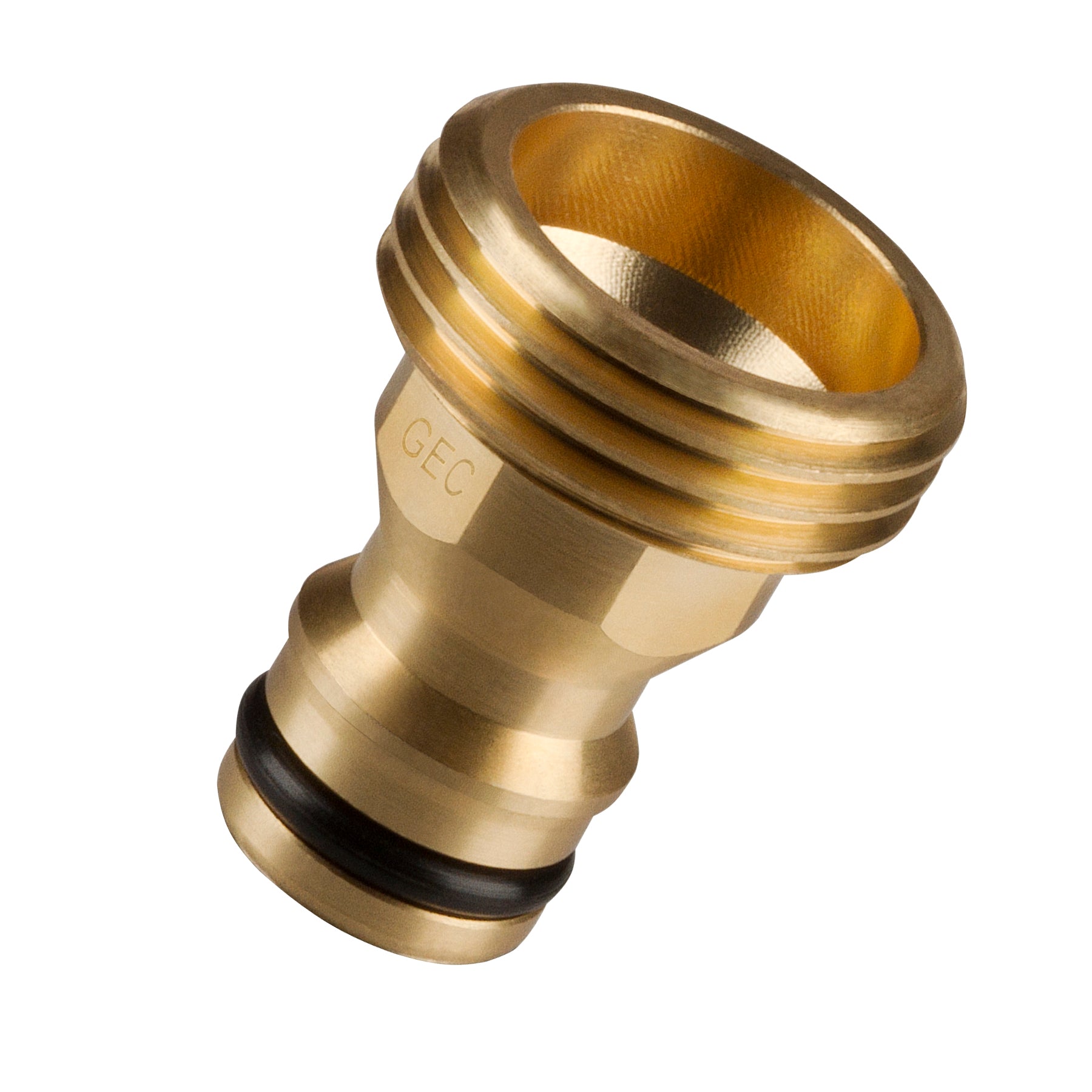 GORILLA EASY CONNECT MALE CONNECTOR WITH MALE THREADS FOR GARDEN HOSE SOLID BRASS CORROSIVE RESISTANT LEAK PROOF 3/4 INCH GHT