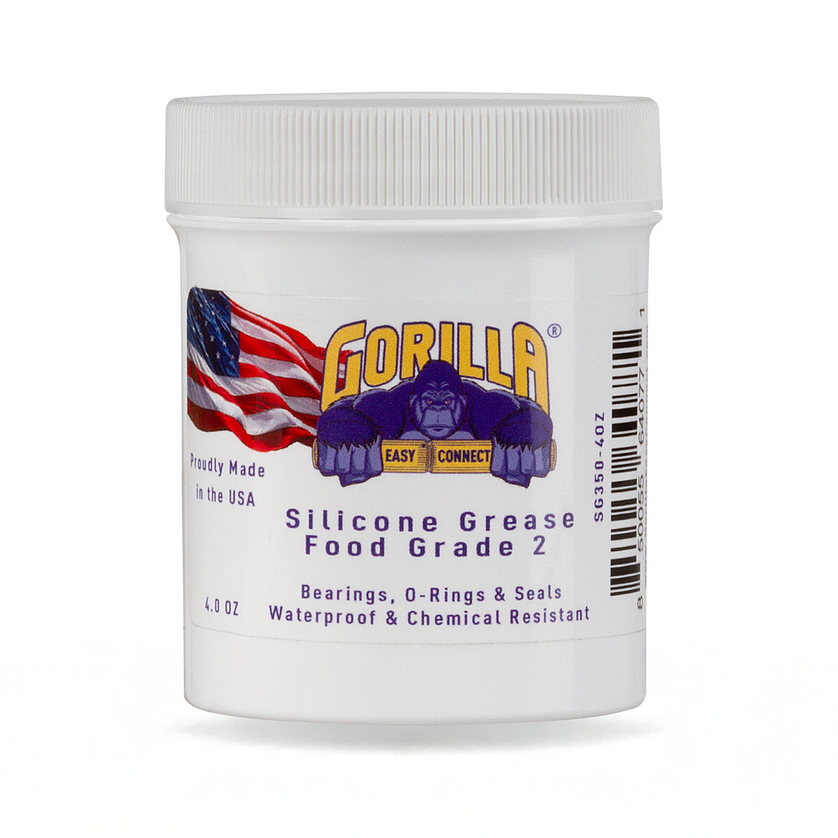 GORILLA EASY CONNECT SILICONE GRADE 2 GREASE FOOD GRADE FOR BEARINGS AND SEALS