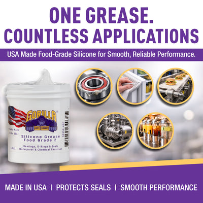GORILLA EASY CONNECT SILICONE GRADE 2 GREASE FOOD GRADE FOR BEARINGS AND SEALS