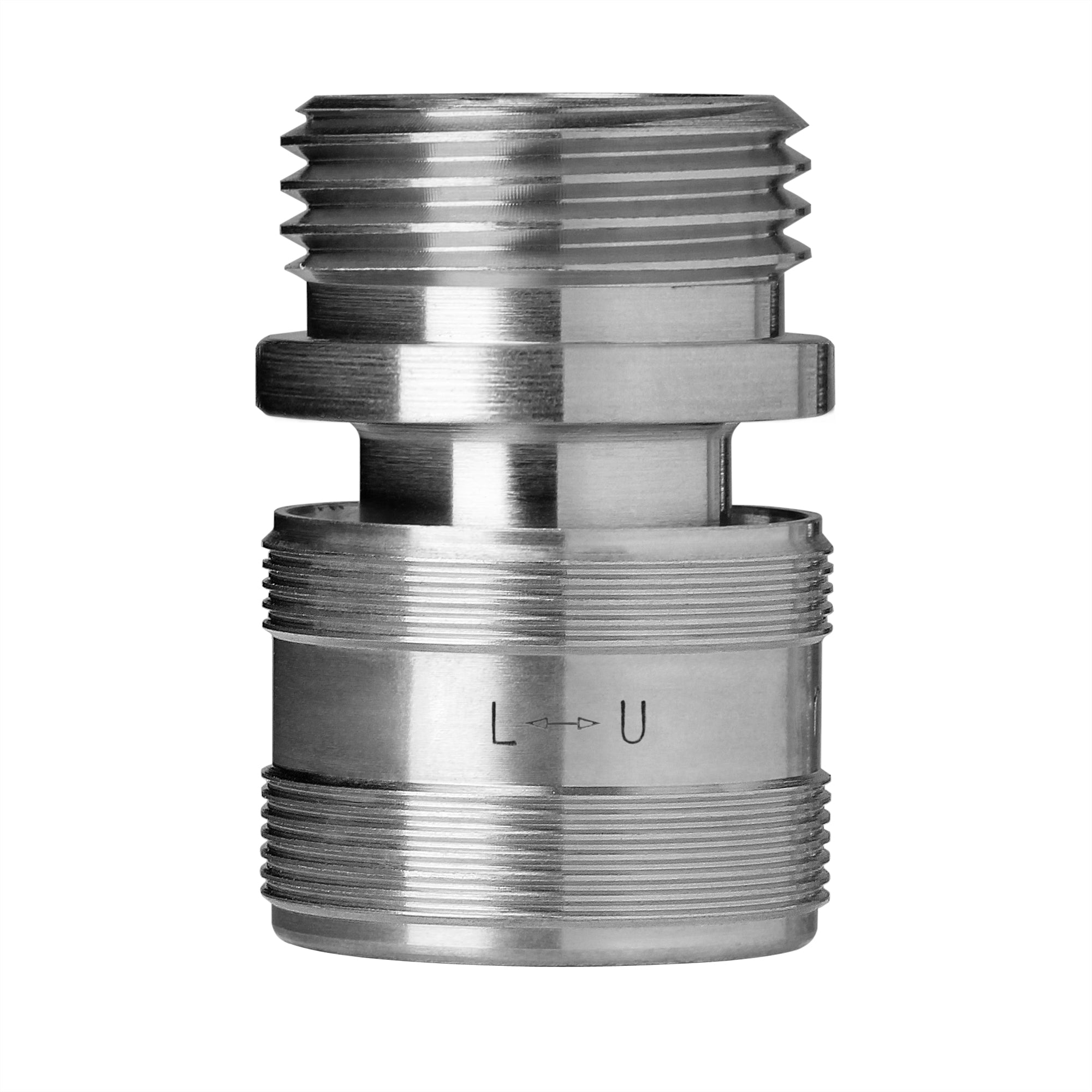Gorilla Easy Connect Type 304 Stainless Steel Quick Connect with lock locking mechanism Secure Lock. 3/4" GHT thread Potable Water Safe