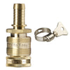 GORILLA EASY CONNECT 1/2 Inch Hose Repair Kit. Female Connector with Integrated 1/2 Inch Barb and Male Connector with 3/4 Inch GHT Fitting.